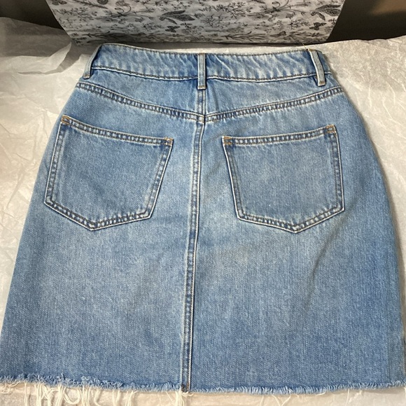 Dynamite | Blue Denim Mini Skirt distressed hem - XS - Picture 8 of 8